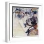 La Place Clichy-Pierre-Auguste Renoir-Framed Art Print