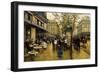 La Place de l'Opera, Paris-Ulpiano Checa Y Sanz-Framed Giclee Print