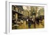 La Place de l'Opera, Paris-Ulpiano Checa Y Sanz-Framed Giclee Print