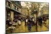 La Place de l'Opera, Paris-Ulpiano Checa Y Sanz-Mounted Giclee Print