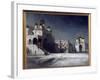 La Place De La Cathedrale Dans Le Kremlin De Moscou, La Nuit. (The Cathedral Square in the Moscow K-Aleksei Kondratevich Savrasov-Framed Giclee Print