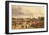 La Place De La Concorde in 1829-Guiseppe Canella-Framed Giclee Print