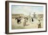 La Place De La Concorde (Oil on Board)-Vicente De Paredes-Framed Giclee Print