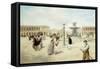 La Place De La Concorde (Oil on Board)-Vicente De Paredes-Framed Stretched Canvas