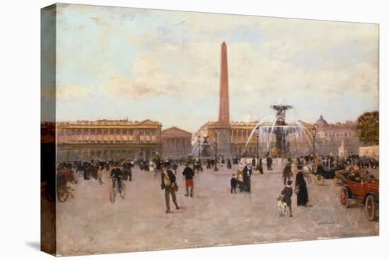 La Place De La Concorde-Luigi Loir-Stretched Canvas