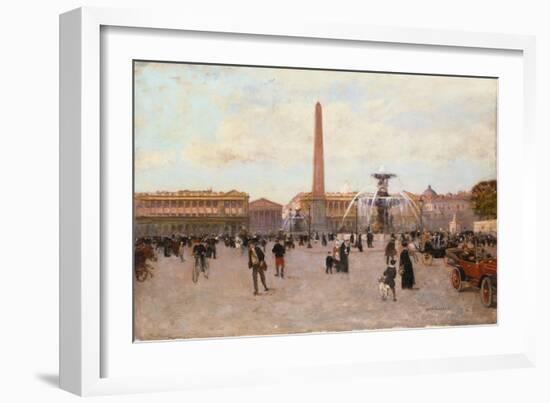 La Place De La Concorde-Luigi Loir-Framed Giclee Print