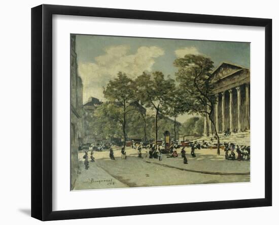 La place de la Madeleine-Louis Braquaval-Framed Giclee Print