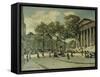 La place de la Madeleine-Louis Braquaval-Framed Stretched Canvas