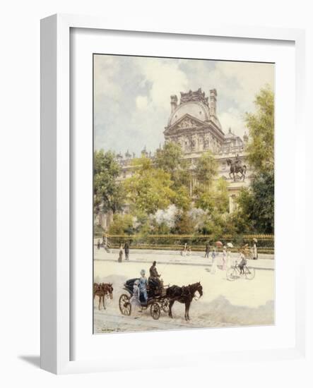 La Place Du Louvre, 1902-Louis Beraud-Framed Giclee Print