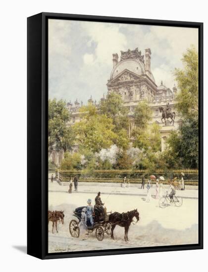 La Place Du Louvre, 1902-Louis Beraud-Framed Stretched Canvas