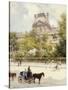 La Place Du Louvre, 1902-Louis Beraud-Stretched Canvas