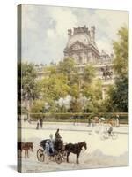 La Place du Louvre-Louis Beraud-Stretched Canvas