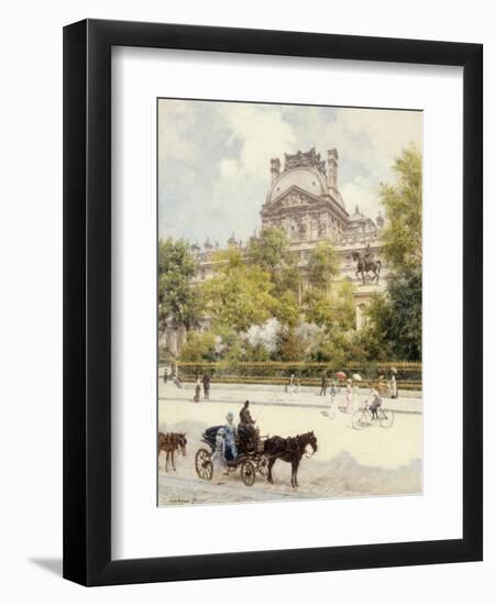 La Place du Louvre-Louis Beraud-Framed Premium Giclee Print