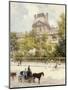 La Place du Louvre-Louis Beraud-Mounted Premium Giclee Print