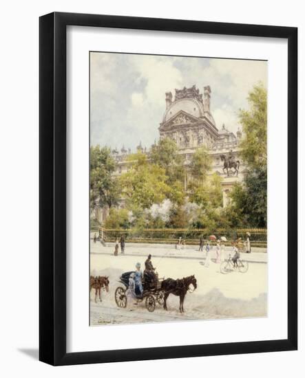 La Place du Louvre-Louis Beraud-Framed Giclee Print