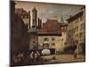 'La Place du Molard, Geneva,' c1830-Richard Parkes Bonington-Mounted Giclee Print