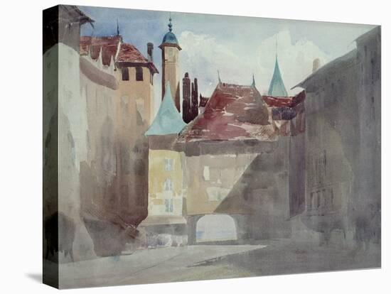 La Place Du Molard, Geneva-Richard Parkes Bonington-Stretched Canvas