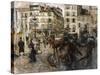 La Place Pigalle, 1874-Giovanni Boldini-Stretched Canvas