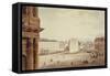 La place Saint-Sulpice en 1832, Paris (VIème arr.), 1832-F. Bruzard-Framed Stretched Canvas