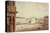 La place Saint-Sulpice en 1832, Paris (VIème arr.), 1832-F. Bruzard-Stretched Canvas