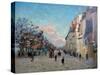 La Place Valhubert, Paris, C1860-1927-Armand Guillaumin-Stretched Canvas