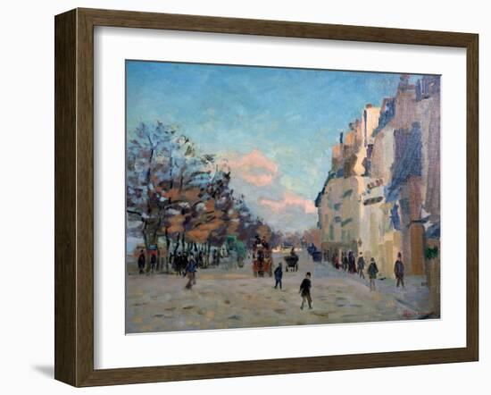 La Place Valhubert, Paris, C1860-1927-Armand Guillaumin-Framed Giclee Print