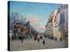 La Place Valhubert, Paris, C1860-1927-Armand Guillaumin-Stretched Canvas