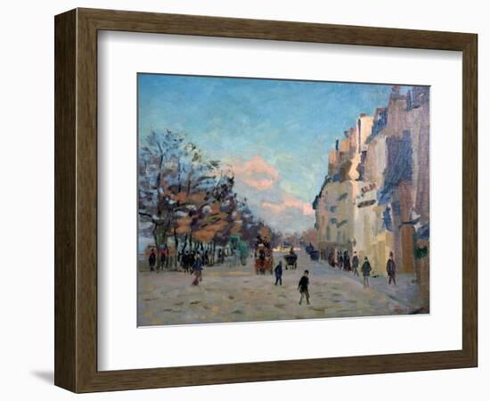 La Place Valhubert, Paris, C1860-1927-Armand Guillaumin-Framed Giclee Print