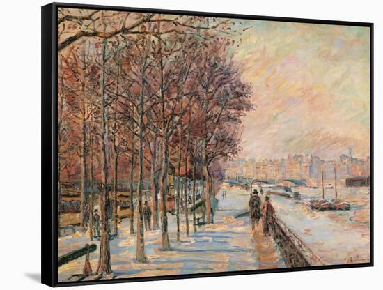 La Place Valhubert-Jean-Baptiste-Armand Guillaumin-Framed Stretched Canvas