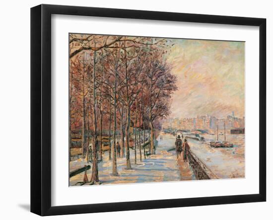 La Place Valhubert-Jean-Baptiste-Armand Guillaumin-Framed Giclee Print