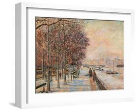 La Place Valhubert-Jean-Baptiste-Armand Guillaumin-Framed Giclee Print