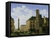 La Place Vendome, 1808-Etienne Bouhot-Framed Stretched Canvas