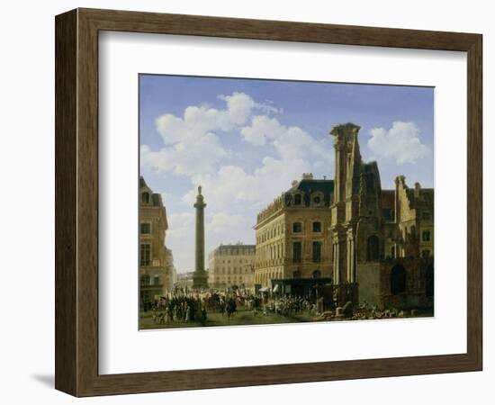 La Place Vendome, 1808-Etienne Bouhot-Framed Giclee Print