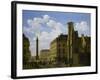 La Place Vendôme et la rue de Castiglione, avec les ruines de l'église des Feuillants-Etienne Bouhot-Framed Giclee Print