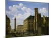 La Place Vendôme et la rue de Castiglione, avec les ruines de l'église des Feuillants-Etienne Bouhot-Mounted Giclee Print