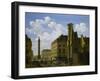 La Place Vendôme et la rue de Castiglione, avec les ruines de l'église des Feuillants-Etienne Bouhot-Framed Giclee Print