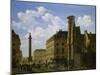 La Place Vendôme et la rue de Castiglione, avec les ruines de l'église des Feuillants-Etienne Bouhot-Mounted Giclee Print