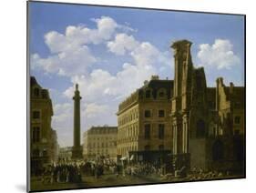La Place Vendôme et la rue de Castiglione, avec les ruines de l'église des Feuillants-Etienne Bouhot-Mounted Giclee Print