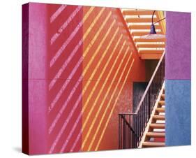 La Placita Staircase-Tom Mackie-Stretched Canvas