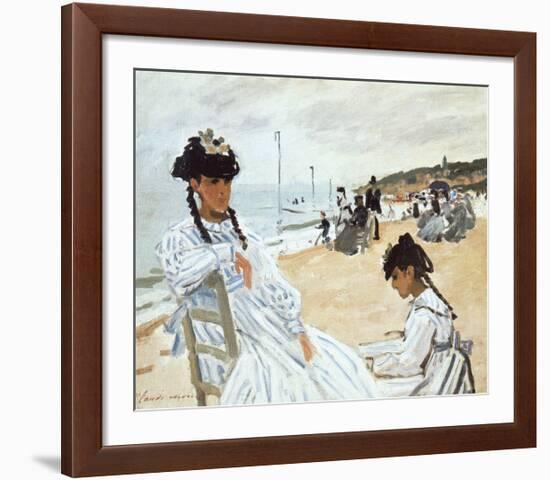 La Plage a Deauville-Claude Monet-Framed Premium Giclee Print