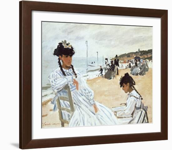 La Plage a Deauville-Claude Monet-Framed Premium Giclee Print