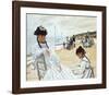 La Plage a Deauville-Claude Monet-Framed Premium Giclee Print