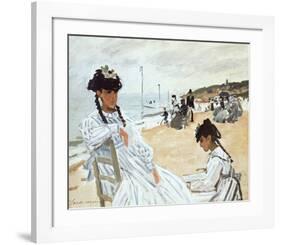 La Plage a Deauville-Claude Monet-Framed Premium Giclee Print