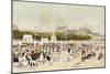 La Plage a Deauville-Luigi Loir-Mounted Giclee Print