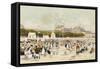 La Plage a Deauville-Luigi Loir-Framed Stretched Canvas
