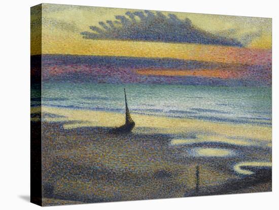 La Plage à Heist-Georges Lemmen-Stretched Canvas