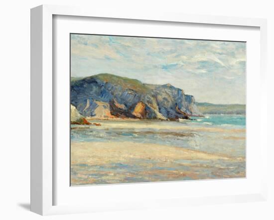 La Plage À Morgat, Finistère, 1899-Maxime Emile Louis Maufra-Framed Giclee Print