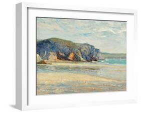 La Plage À Morgat, Finistère, 1899-Maxime Emile Louis Maufra-Framed Giclee Print