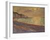 La plage a Pourville, soleil couchant (Beach at Pourville, sunset) Oil on canvas, 1882 60 x 73 cm .-Claude Monet-Framed Giclee Print