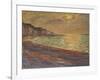 La plage a Pourville, soleil couchant (Beach at Pourville, sunset) Oil on canvas, 1882 60 x 73 cm .-Claude Monet-Framed Giclee Print